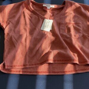 Bulk 4NWT Slow Drives Open Skies Blue tshirt orange